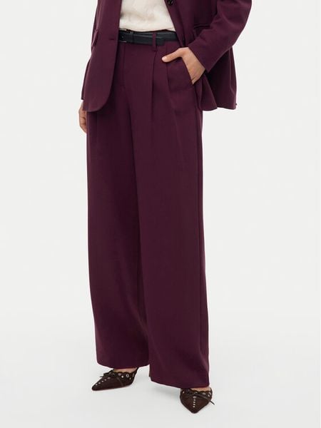 Vero Moda Spodnie materiałowe Michell 10336373 Fioletowy Wide Leg. Fioletowe spodnie materiałowe damskie Vero Moda, bez wzorów, z materiału. Za 229.99 zł.