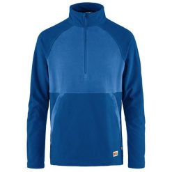 Bluza polarowa męska Fjallraven Vardag Lite Fleece. Niebieskie bluzy męskie Fjällräven, m, bez wzorów, z polaru, bez kaptura. W wyprzedaży za 397.20 zł.