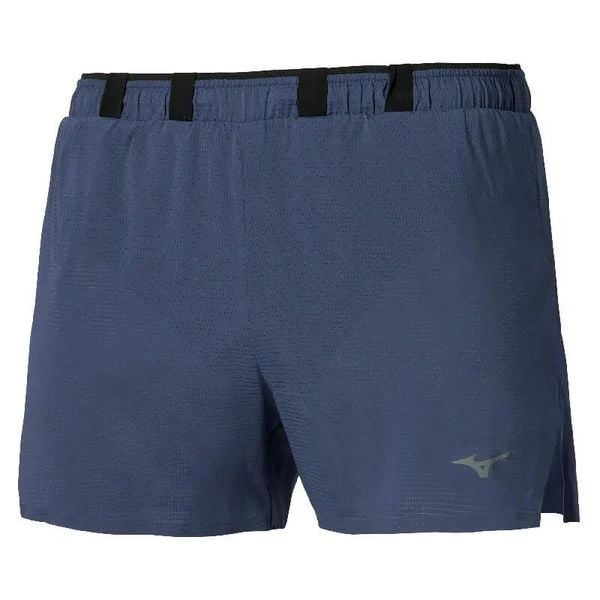 Szorty Mizuno Tech Light. Niebieskie krótkie spodenki sportowe męskie Mizuno, s, bez wzorów, z materiału, do biegania. Za 219.99 zł.
