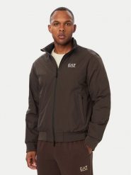 EA7 Emporio Armani Kurtka bomber 8NPB20 PNFZZ U6027 Brązowy ciemny Regular Fit. Brązowe kurtki męskie EA7 Emporio Armani, m, bez wzorów, z syntetyku, bez kaptura. Za 909.99 zł.
