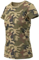 Helikon-Tex T-shirt damski Slim Organic - PL Woodland. T-shirty damskie HELIKON-TEX, bez wzorów, bez kołnierzyka. Za 90.09 zł.