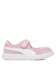 Puma Baleriny Courtflex v3 Lina V PS 400578 02 Różowy. Czerwone baleriny dziewczęce Puma, bez wzorów, z materiału, bez zapięcia. Za 169.99 zł.