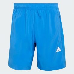 Tkane Szorty Do Ćwiczeń Essentials Base. Niebieskie buty sportowe męskie Adidas, bez wzorów, na fitness i siłownię, climacool (adidas). Za 119.00 zł.