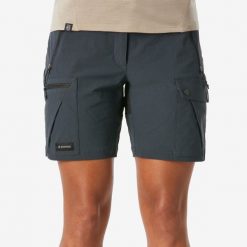 Spodenki trekkingowe damskie Simond MT500. Czarne szorty sportowe damskie SIMOND, l, bez wzorów, z syntetyku, sportowe, trekkingowe. Za 99.99 zł.