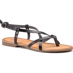 Sandały GIOSEPPO - 40669 Black. Czarne klapki damskie Gioseppo, bez wzorów, ze skóry, bez obcasa, na obcasie, bez zapięcia. Za 149.00 zł.