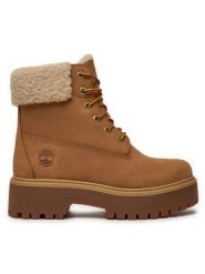Timberland Trapery Stone Street TB0A2PU67541 Beżowy. Brązowe śniegowce i trapery damskie Timberland, z nubiku. Za 889.99 zł.