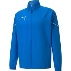 Kurtka uniwersalna męska Puma Teamrise Sideline. Niebieskie kurtki męskie Puma, m, bez wzorów, z syntetyku, trekkingowe. Za 273.00 zł.
