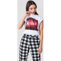 MSCH Copenhagen T-shirt Jade - White. Białe t-shirty damskie MSCH Copenhagen, z nadrukiem, z bawełny. Za 80.95 zł.