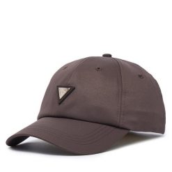 Czapka z daszkiem Guess. Brązowe czapki i kapelusze damskie Guess, z aplikacjami. Za 154.99 zł.