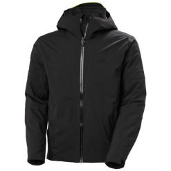 Kurtka narciarska Helly Hansen Courchevel. Czarne kurtki snowboardowe męskie Helly Hansen, m, bez wzorów, bez kaptura, narciarskie. Za 1,640.00 zł.
