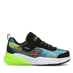 Sneakersy Skechers. Niebieskie półbuty chłopięce Skechers, bez wzorów, bez zapięcia. Za 129.99 zł.