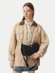 Tommy Jeans Torebka Tjw Ess Daily Shoulder Bag AW0AW18768 Czarny. Czarne torebki do ręki damskie Tommy Jeans, bez wzorów, z jeansu, bez dodatków. Za 249.99 zł.
