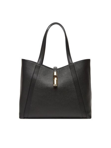 Furla Torebka Goccia L WB01788 BX3353 KH O6000 Czarny. Czarne torebki do ręki damskie Furla, bez wzorów, ze skóry, bez dodatków. Za 1,509.00 zł.