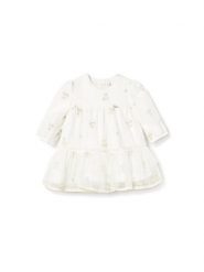 Mayoral Sukienka elegancka 2817 Écru Regular Fit. Sukienki dla dziewczynek Mayoral, bez wzorów, z bawełny, eleganckie, bez ramiączek. Za 189.99 zł.