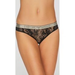 Emporio Armani - Figi. Brązowe figi damskie Emporio Armani. W wyprzedaży za 139.90 zł.