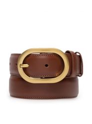 Gino Rossi Pasek Damski BLYL23001 Brązowy. Brązowe paski damskie Gino Rossi, bez wzorów, ze skóry. Za 99.99 zł.