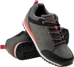 Hi-Tec BUTY NISKIE ARNEL WO'S DARK GREY/BLACK/FADED ROSE 38. Czarne obuwie sportowe damskie Hi-tec, bez wzorów. Za 81.13 zł.