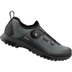 Buty rowerowe ET701, czarne. Czarne buty sportowe męskie Shimano, bez zapięcia, rowerowe. Za 792.00 zł.