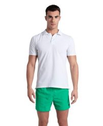 Koszulka męska T-shirt bawełniany polo kołnierzyk Arena Poloshirt. Białe koszulki polo męskie Arena, l, bez wzorów, z bawełny, biznesowe, bez ramiączek. Za 91.98 zł.