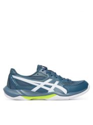 Asics Buty halowe Gel-Rocket 12 1071A116 Granatowy. Niebieskie buty sportowe męskie Asics, ze skóry, bez zapięcia. Za 309.99 zł.