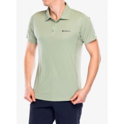 Koszulka polo męska Columbia Zero Rules Light Polo. Zielone koszulki polo męskie Columbia, m, bez wzorów, bez ramiączek. Za 156.99 zł.