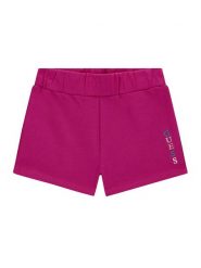 Guess Szorty sportowe K6GD03 KA6R4 Różowy Regular Fit. Czerwone spodenki dla dziewczynek Guess, z aplikacjami, z bawełny, sportowe. Za 119.99 zł.