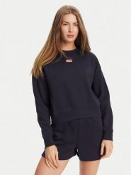 Hunter Bluza Tina HARW0042242 Granatowy Cropped Fit. Niebieskie bluzy damskie Hunter, xl, bez wzorów, z bawełny, bez kaptura. Za 149.99 zł.