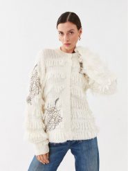 TWINSET Kardigan 232TP3130 Écru Regular Fit. Kardigany damskie Twinset, xxl, bez wzorów, z syntetyku, bez kołnierzyka, bez ramiączek, bez kaptura. Za 1,149.00 zł.