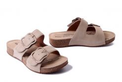 JOSEF SEIBEL 78564 380 200 Tonga 64 beige, klapki damskie. Brązowe klapki damskie Josef Seibel, bez wzorów, ze skóry, bez obcasa. Za 279.92 zł.