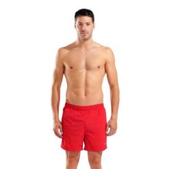 Spodenki Kąpielowe Męskie Arena Bywayx R. Czerwone kąpielówki męskie Arena, m, bez wzorów, do pływania. Za 99.99 zł.