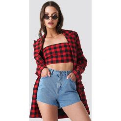 Trendyol Szorty jeansowa z surowym brzegiem - Blue. Niebieskie szorty damskie Trendyol, z denimu. W wyprzedaży za 56.67 zł.