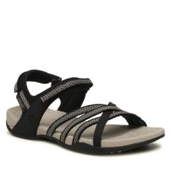 Sandały CRUZ. Czarne klapki damskie CRUZ, bez wzorów, bez obcasa, na płaskiej podeszwie, bez zapięcia. Za 149.99 zł.