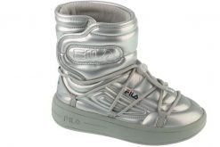 Buty turystyczne zimowe śniegowce damskie, Superbubble Boot. Szare obuwie sportowe damskie Fila, bez wzorów, z materiału, trekkingowe. Za 249.00 zł.