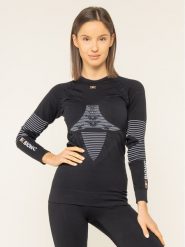 X-Bionic Bielizna termoaktywna górna Energizer 4.0 NGYT06W19W Czarny Slim Fit. Czarna bielizna termoaktywna damska X Bionic, s, bez wzorów, z syntetyku, bez kołnierzyka, bez ramiączek, trekkingowe. Za 449.99 zł.