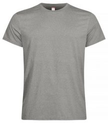 Clique Basic Active-T męski T-shirt 100% poliester – Grey Melange. Szare t-shirty męskie CLIQUE, m, bez wzorów, z dzianiny, bez kołnierzyka. Za 86.62 zł.