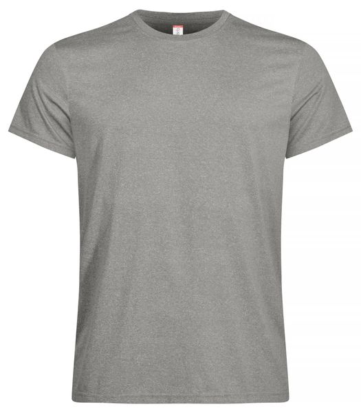 Clique Basic Active-T męski T-shirt 100% poliester – Grey Melange. Szare t-shirty męskie CLIQUE, m, bez wzorów, z dzianiny, bez kołnierzyka. Za 86.57 zł.