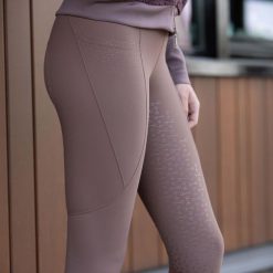 Damskie legginsy jeździeckie z pełną przyczepnością Harry's Horse Classy. Brązowe legginsy damskie HARRYS HORSE, s, z aplikacjami, z elastanu. Za 291.00 zł.