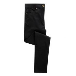 Chinosy Damskie O Wyglądzie Denimu. Czarne spodnie sportowe damskie PREMIER, bez wzorów, z denimu, trekkingowe. Za 151.99 zł.