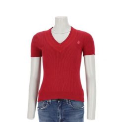 Second life - Lauren Ralph Lauren sweter damski czerwony - Jak nowy. Czerwone swetry damskie Ralph Lauren, l, bez wzorów, eleganckie, bez kołnierzyka, bez ramiączek, bez kaptura. Za 127.76 zł.