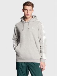 Adidas Bluza adicolor Classics 3-Stripes IA6347 Szary Regular Fit. Szare bluzy męskie Adidas, l, bez wzorów, z bawełny, bez kaptura. Za 209.99 zł.