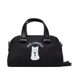 Torebka KARL LAGERFELD. Czarne torebki do ręki damskie KARL LAGERFELD, bez wzorów, klasyczne, bez dodatków. Za 779.99 zł.