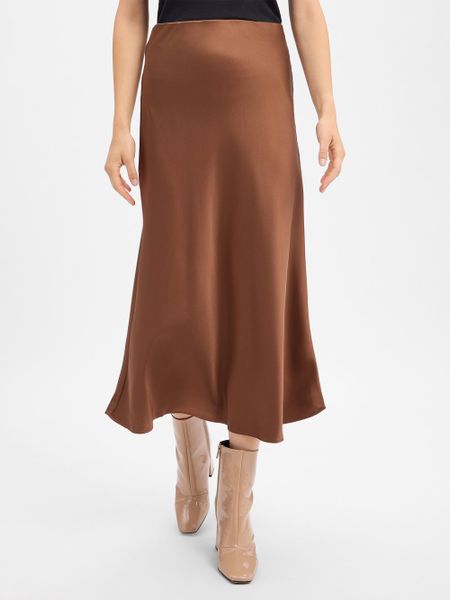 Marie Lund Satynowa spódnica Kobiety brązowy, M. Brązowe spódnice damskie Marie Lund, m, bez wzorów, z satyny, eleganckie. Za 349.95 zł.