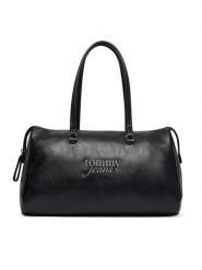 Tommy Jeans Torebka Tjw Bold Script AW0AW19054 Czarny. Czarne torebki do ręki damskie Tommy Jeans, bez wzorów, z jeansu, bez dodatków. Za 529.99 zł.