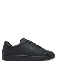 Tommy Hilfiger Sneakersy Low Cut Lace-Up T3X9-34073-1355 Czarny. Czarne buty sportowe chłopięce Tommy Hilfiger, bez wzorów, ze skóry, bez zapięcia. Za 299.99 zł.