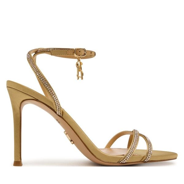 Sandały Steve Madden. Żółte sandały damskie Steve Madden, bez wzorów, bez obcasa, na szpilce, bez zapięcia. Za 519.99 zł.