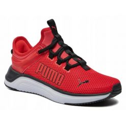 Buty do biegania na co dzień męskie PUMA SOFTRIDE ASTRO SLIP-ON wsuwane. Czerwone buty sportowe męskie Puma, z materiału, bez zapięcia, do biegania. Za 279.00 zł.
