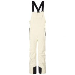 Damskie spodnie narciarskie na szelkach Helly Hansen Legendary. Białe spodnie sportowe damskie Helly Hansen, bez wzorów, narciarskie. Za 984.50 zł.