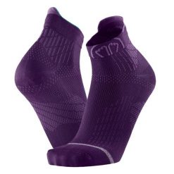 Skarpety do biegania dla kobiety Sidas Run Anatomic Ankle Lady wysokosc kostki. Fioletowe skarpety damskie SIDAS, bez wzorów, z elastanu. Za 79.00 zł.