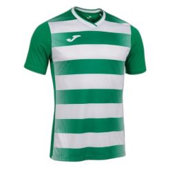 Koszulka do piłki nożnej męska Joma Europa V. Białe koszulki sportowe męskie Joma, m, bez wzorów, bez kołnierzyka, bez ramiączek, do piłki nożnej. Za 163.50 zł.