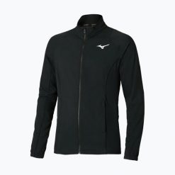 Kurtka tenisowa męska Mizuno Frontier Shadow. Czarne kurtki sportowe męskie Mizuno, m, bez wzorów, z elastanu, tenisowe. Za 349.99 zł.